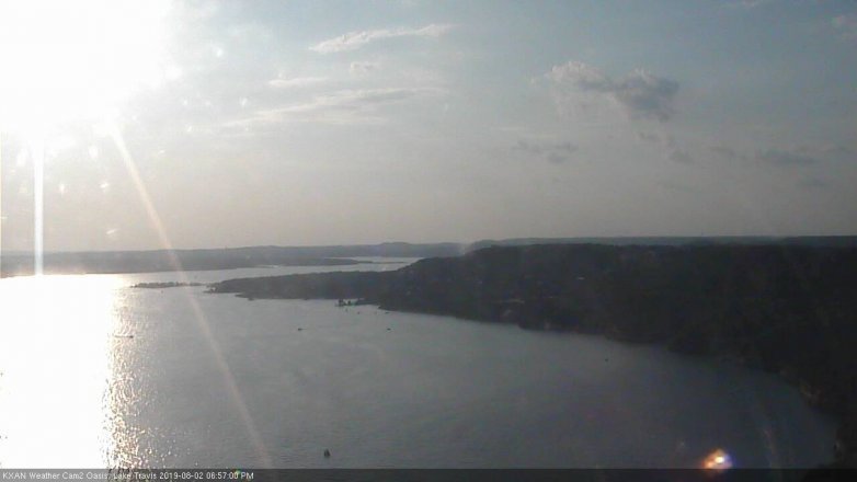 Lake Travis webcam, August 2, 2019 6:00 PM CT