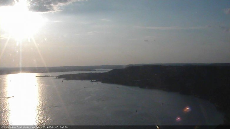 Lake Travis webcam, August 2, 2019 6:20 PM CT