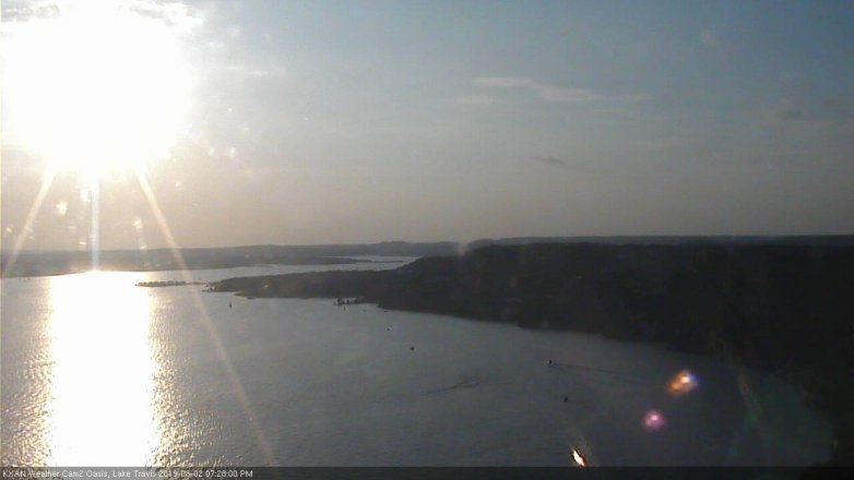 Lake Travis webcam, August 2, 2019 6:30 PM CT