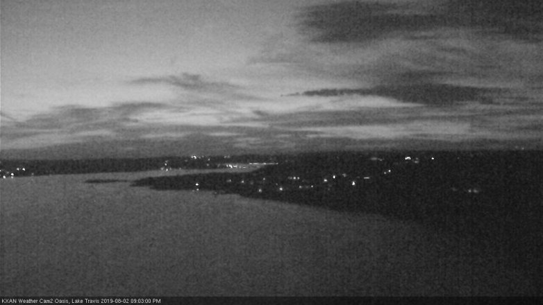 Lake Travis webcam, August 2, 2019 8:05 PM CT
