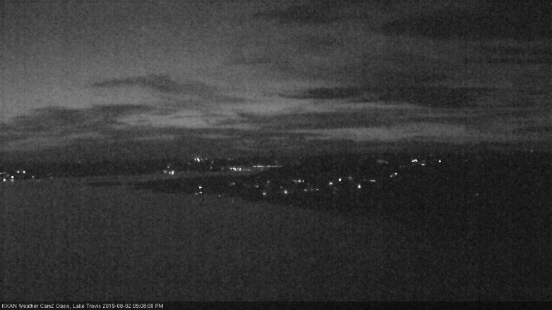Lake Travis webcam, August 2, 2019 8:10 PM CT