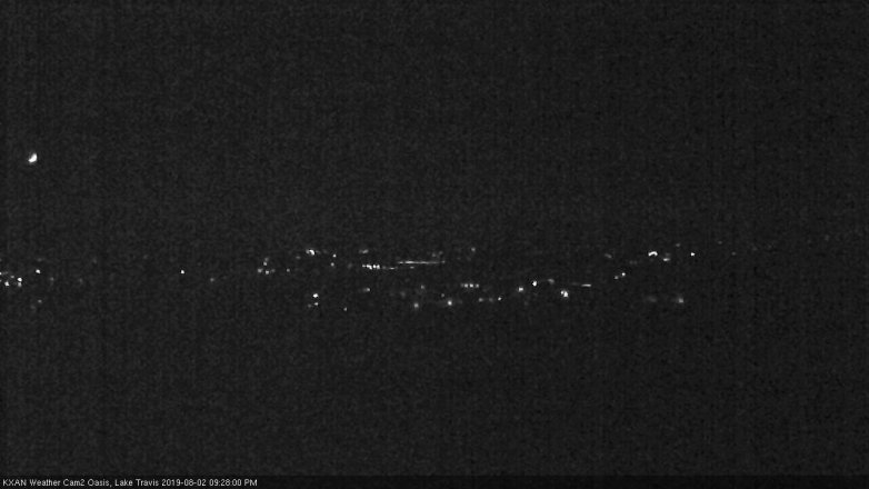 Lake Travis webcam, August 2, 2019 8:30 PM CT