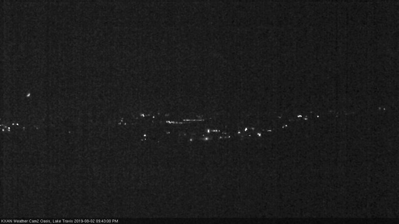 Lake Travis webcam, August 2, 2019 8:45 PM CT