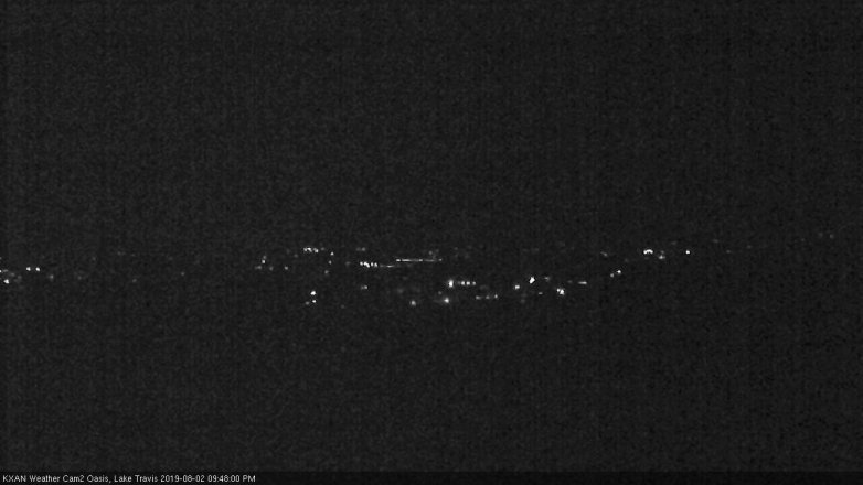 Lake Travis webcam, August 2, 2019 8:50 PM CT