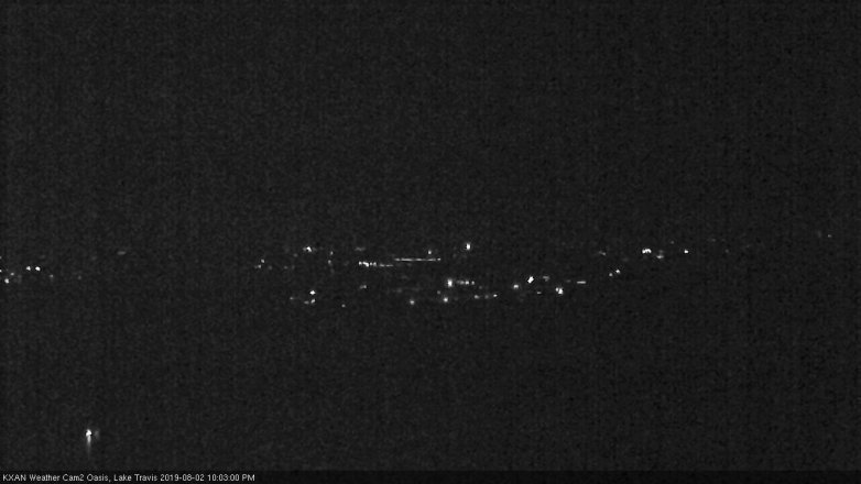 Lake Travis webcam, August 2, 2019 9:05 PM CT
