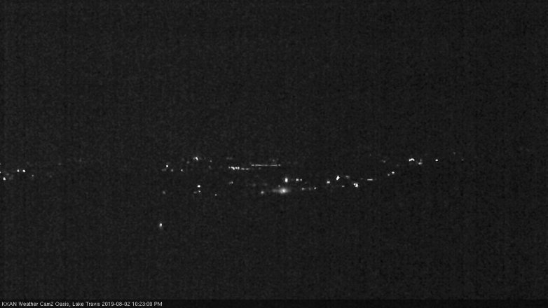 Lake Travis webcam, August 2, 2019 9:25 PM CT