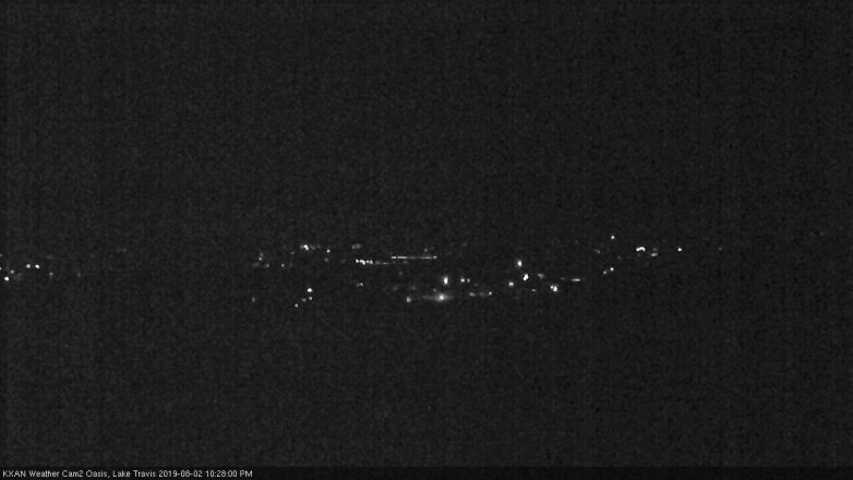 Lake Travis webcam, August 2, 2019 9:30 PM CT