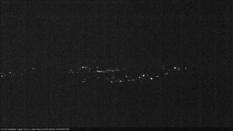 Lake Travis webcam, August 2, 2019 9:50 PM CT