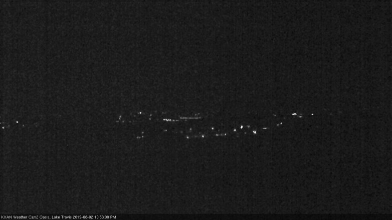 Lake Travis webcam, August 2, 2019 9:55 PM CT