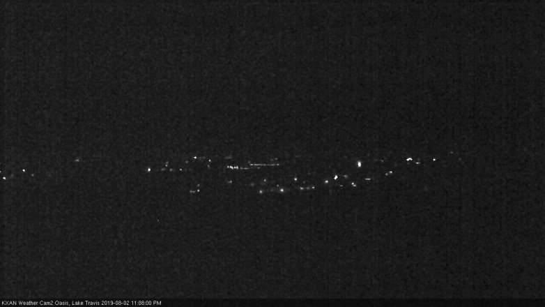 Lake Travis webcam, August 2, 2019 10:10 PM CT