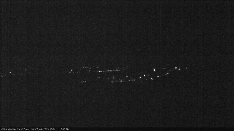 Lake Travis webcam, August 2, 2019 10:15 PM CT