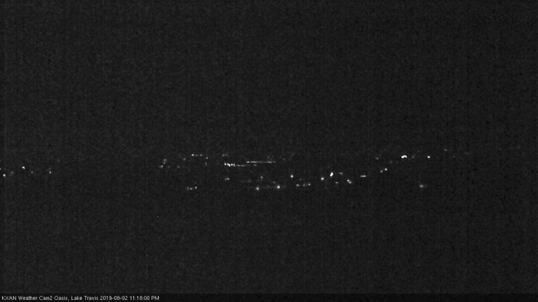 Lake Travis webcam, August 2, 2019 10:20 PM CT