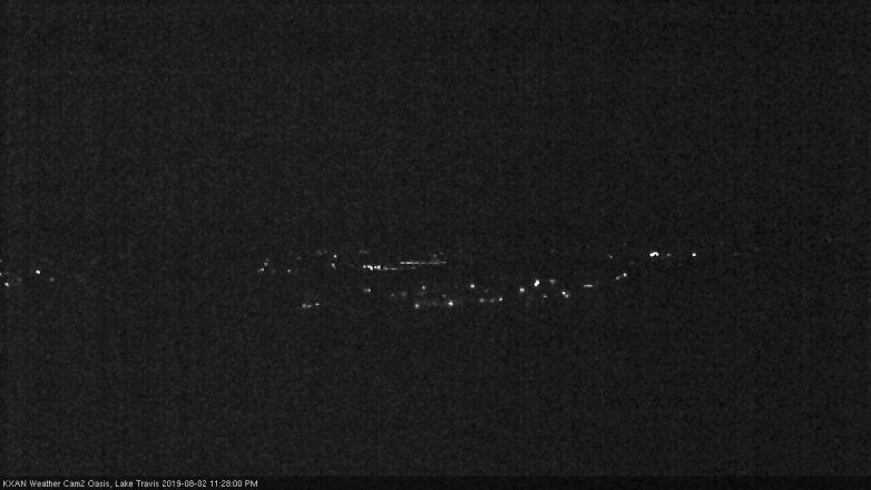 Lake Travis webcam, August 2, 2019 10:30 PM CT