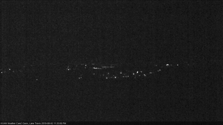 Lake Travis webcam, August 2, 2019 10:35 PM CT