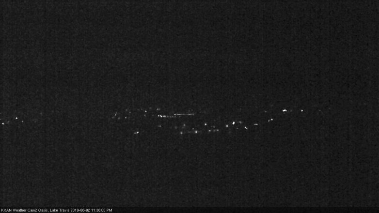 Lake Travis webcam, August 2, 2019 10:40 PM CT