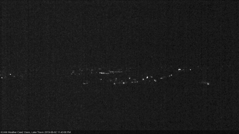 Lake Travis webcam, August 2, 2019 10:45 PM CT