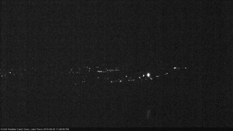 Lake Travis webcam, August 2, 2019 10:50 PM CT