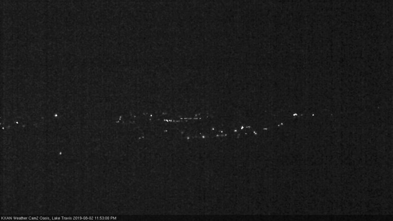 Lake Travis webcam, August 2, 2019 10:55 PM CT