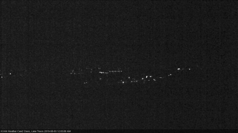 Lake Travis webcam, August 2, 2019 11:05 PM CT