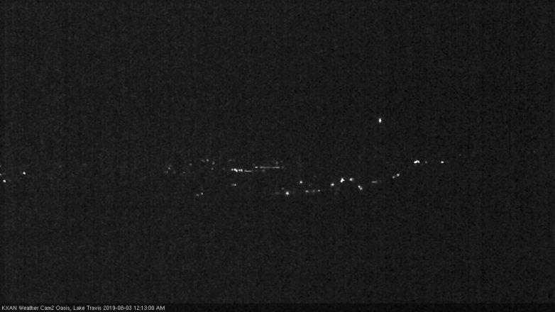 Lake Travis webcam, August 2, 2019 11:15 PM CT