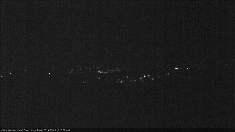 Lake Travis webcam, August 2, 2019 11:20 PM CT