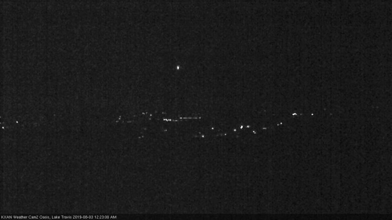 Lake Travis webcam, August 2, 2019 11:25 PM CT