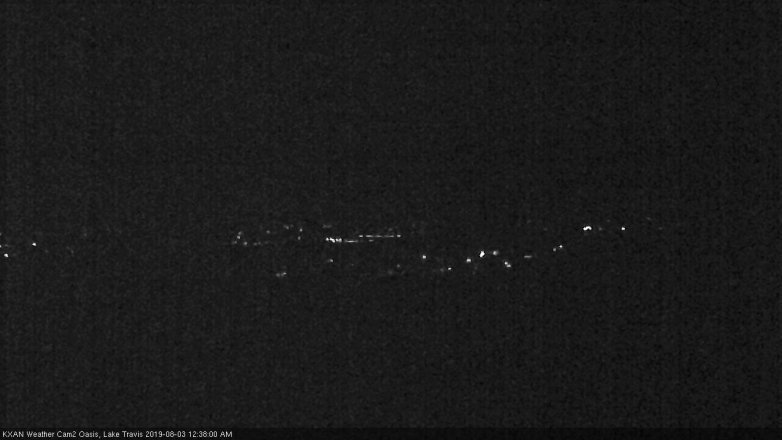Lake Travis webcam, August 2, 2019 11:40 PM CT