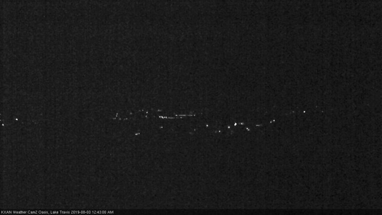 Lake Travis webcam, August 2, 2019 11:45 PM CT