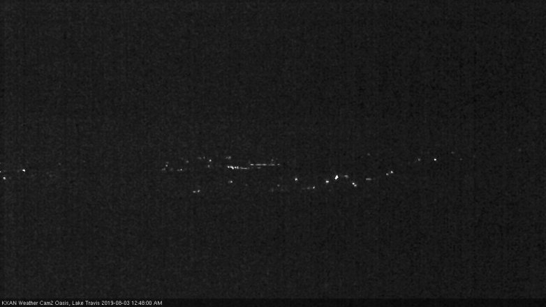 Lake Travis webcam, August 2, 2019 11:50 PM CT