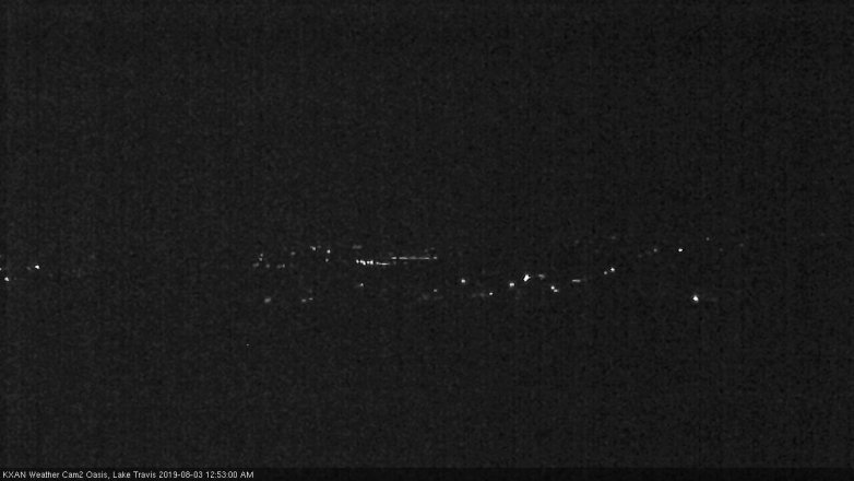 Lake Travis webcam, August 2, 2019 11:55 PM CT