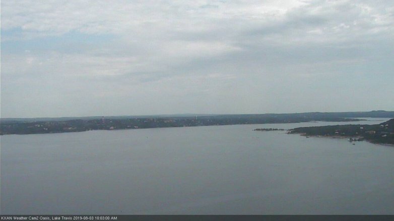 Lake Travis webcam, August 3, 2019 9:05 AM CT