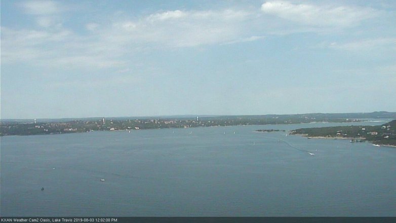 Lake Travis webcam, August 3, 2019 11:05 AM CT