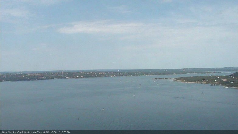 Lake Travis webcam, August 3, 2019 11:25 AM CT