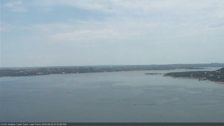 Lake Travis webcam, August 3, 2019 12:05 PM CT
