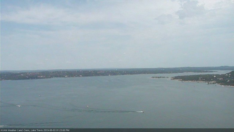 Lake Travis webcam, August 3, 2019 12:25 PM CT