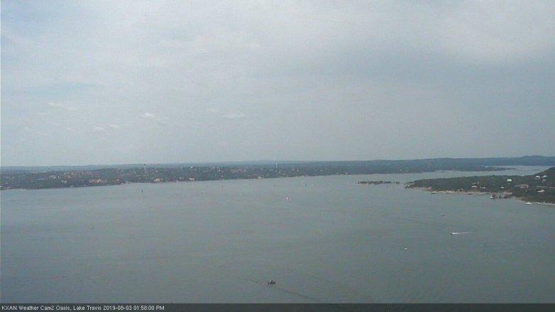 Lake Travis webcam, August 3, 2019 1:00 PM CT