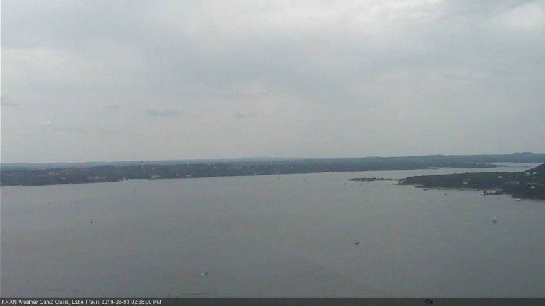 Lake Travis webcam, August 3, 2019 1:40 PM CT