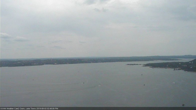 Lake Travis webcam, August 3, 2019 1:50 PM CT