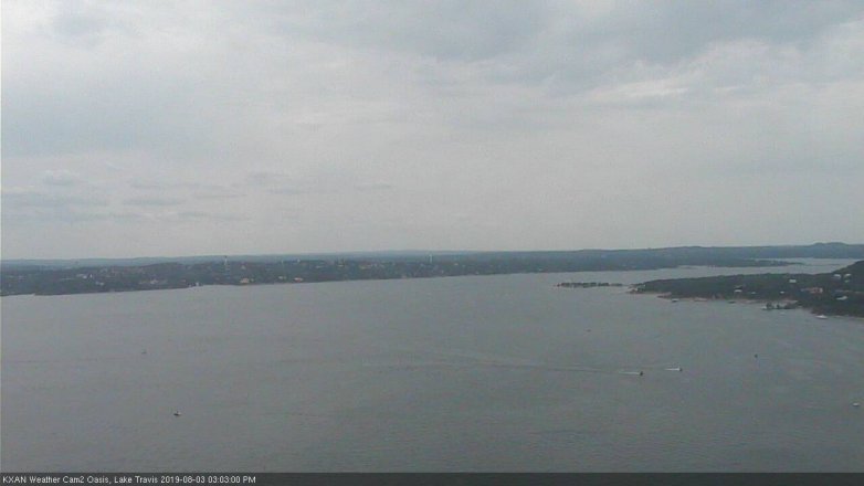 Lake Travis webcam, August 3, 2019 2:05 PM CT