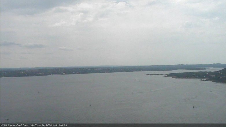 Lake Travis webcam, August 3, 2019 2:20 PM CT