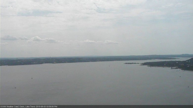 Lake Travis webcam, August 3, 2019 3:00 PM CT