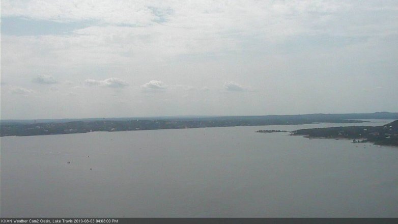 Lake Travis webcam, August 3, 2019 3:05 PM CT
