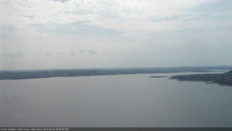 Lake Travis webcam, August 3, 2019 3:40 PM CT