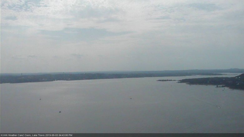 Lake Travis webcam, August 3, 2019 3:45 PM CT