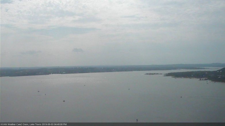 Lake Travis webcam, August 3, 2019 3:50 PM CT