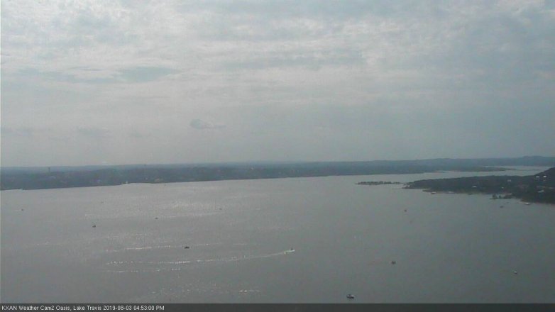 Lake Travis webcam, August 3, 2019 3:55 PM CT