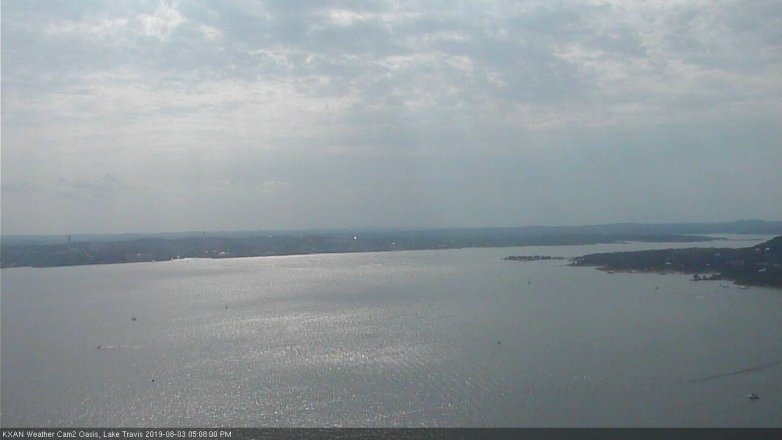 Lake Travis webcam, August 3, 2019 4:10 PM CT