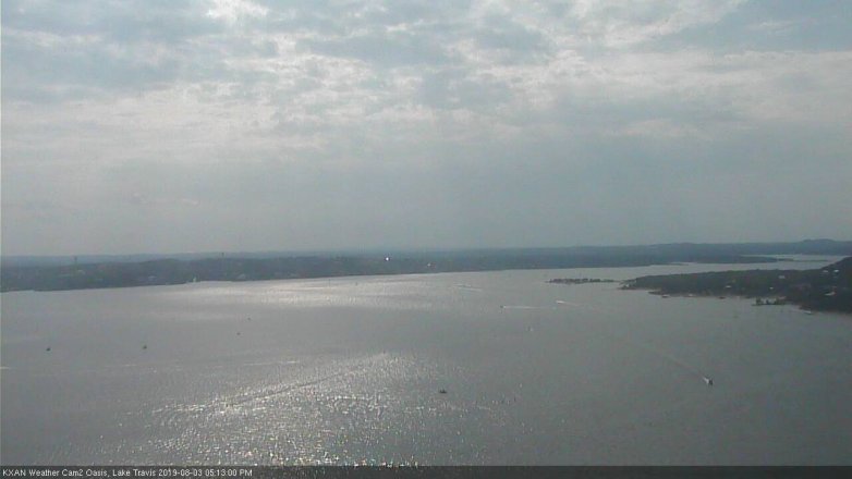 Lake Travis webcam, August 3, 2019 4:15 PM CT