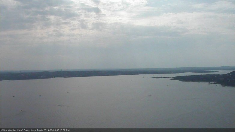 Lake Travis webcam, August 3, 2019 4:20 PM CT