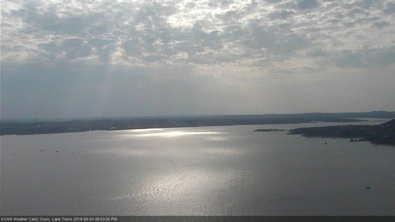 Lake Travis webcam, August 3, 2019 5:05 PM CT
